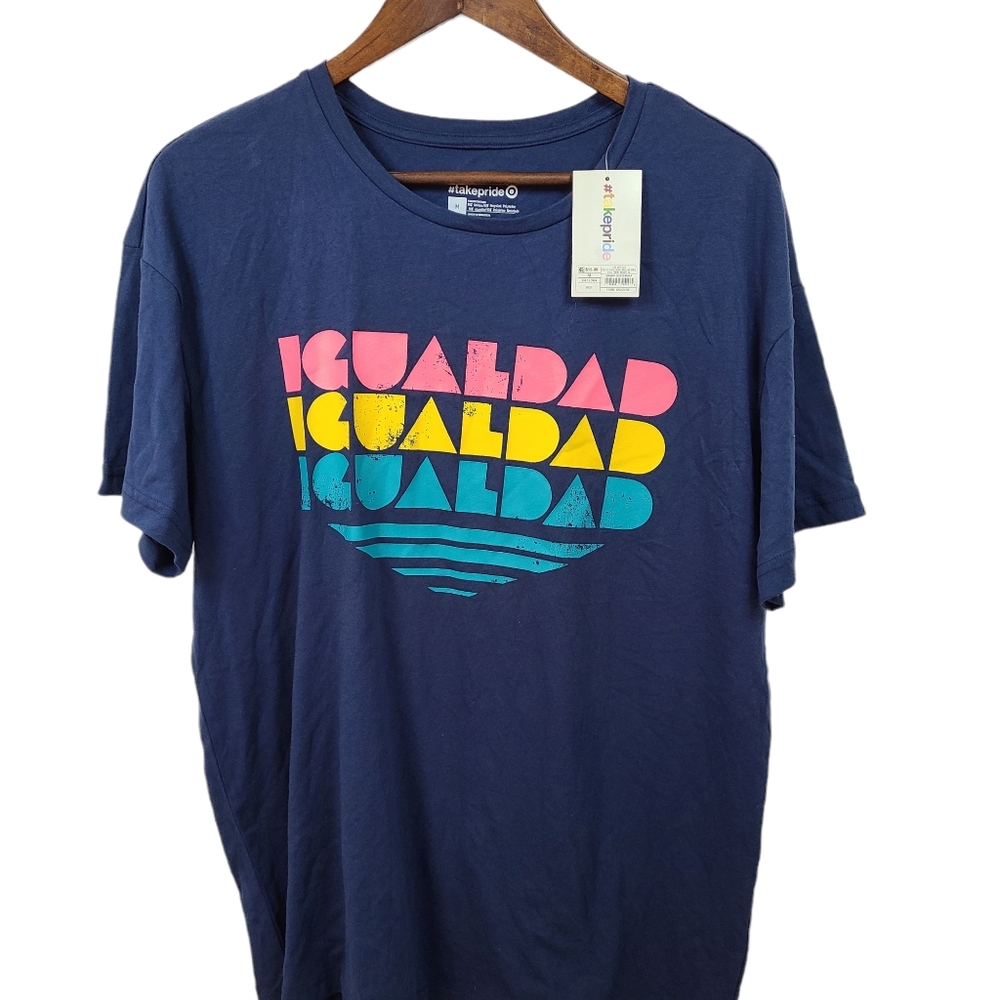 NWT Take Pride Blue Graphic T